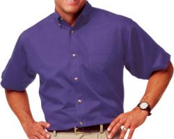 **BEST VALUE**        Mens Short Sleeve Cotton Twill Shirt