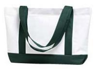 Harriton Contrast Handle Tote Bag