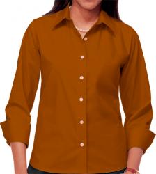 Ladies Stretch Poplin 3/4 SLEEVE