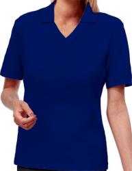 BG-6209 LADIES V-NECK PIQUE POLO