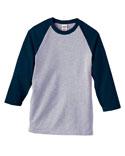 Anvil 3/4 Sleeve Baseball Tee