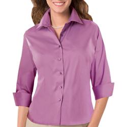 Ladies Stretch Poplin 3/4 SLEEVE