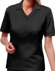 BG-6209 LADIES V-NECK PIQUE POLO