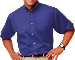 **BEST VALUE**        Mens Short Sleeve Cotton Twill Shirt