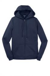 LST238 SportTek Ladies SportWick Fleece FullZip Hooded Jacket