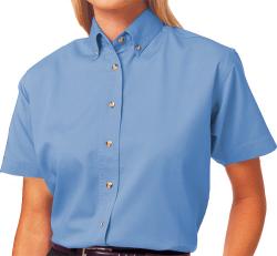 **BEST VALUE**        Ladies Short Sleeve Cotton Twill Shirt