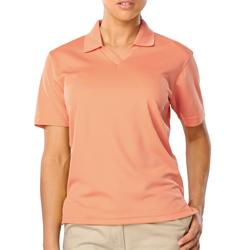 LADIES V-NECK EASY CARE PIQUE POLO