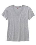 Hanes Ladies'4.5 oz 100% Ringspun Cotton nano-T V-Neck T-shirt