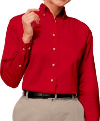 Ladies Long Sleeve Cotton Twill Shirt