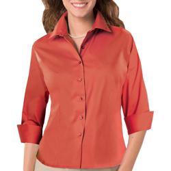 Ladies Stretch Poplin 3/4 SLEEVE