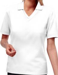 BG-6209 LADIES V-NECK PIQUE POLO