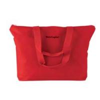 Harriton Polyester Zippered Tote Bag