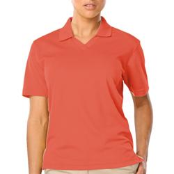 LADIES V-NECK EASY CARE PIQUE POLO