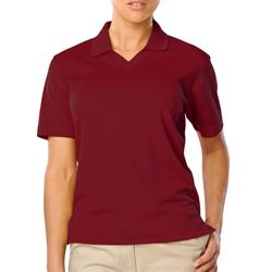 LADIES V-NECK EASY CARE PIQUE POLO