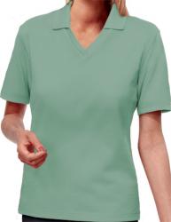 BG-6209 LADIES V-NECK PIQUE POLO