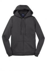 LST238 SportTek Ladies SportWick Fleece FullZip Hooded Jacket