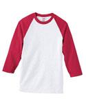 Anvil 3/4 Sleeve Baseball Tee