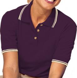 BG-6205 LADIES TIPPED PIQUE POLO