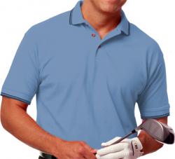 BG-7205 MEN'S TIPPED PIQUE POLO