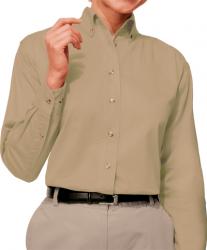 Ladies Long Sleeve Cotton Twill Shirt