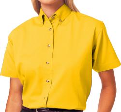 **BEST VALUE**        Ladies Short Sleeve Cotton Twill Shirt