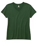 Hanes Ladies'4.5 oz 100% Ringspun Cotton nano-T V-Neck T-shirt