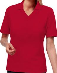 BG-6209 LADIES V-NECK PIQUE POLO