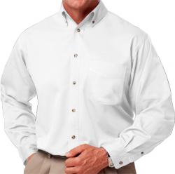 Mens Long Sleeve Cotton Twill Shirt