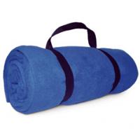 Fleece Blanket with Carrying Strap