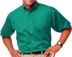 **BEST VALUE**        Mens Short Sleeve Cotton Twill Shirt