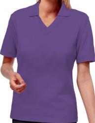 LADIES V-NECK EASY CARE PIQUE POLO