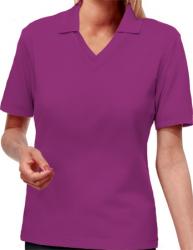 BG-6209 LADIES V-NECK PIQUE POLO