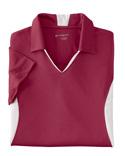 Harriton Ladies' Side Blocked Micro-Pique Polo