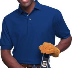 BG-7203 MENS TREATED PIQUE POLO